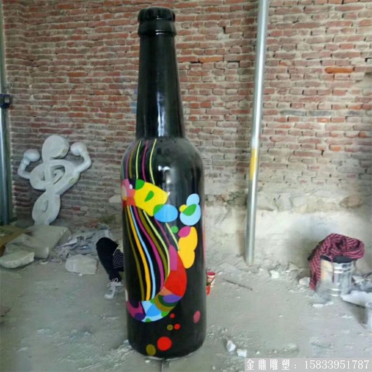 ktv酒瓶雕塑 質(zhì)美價(jià)廉玻璃鋼藝術(shù)品 (2)