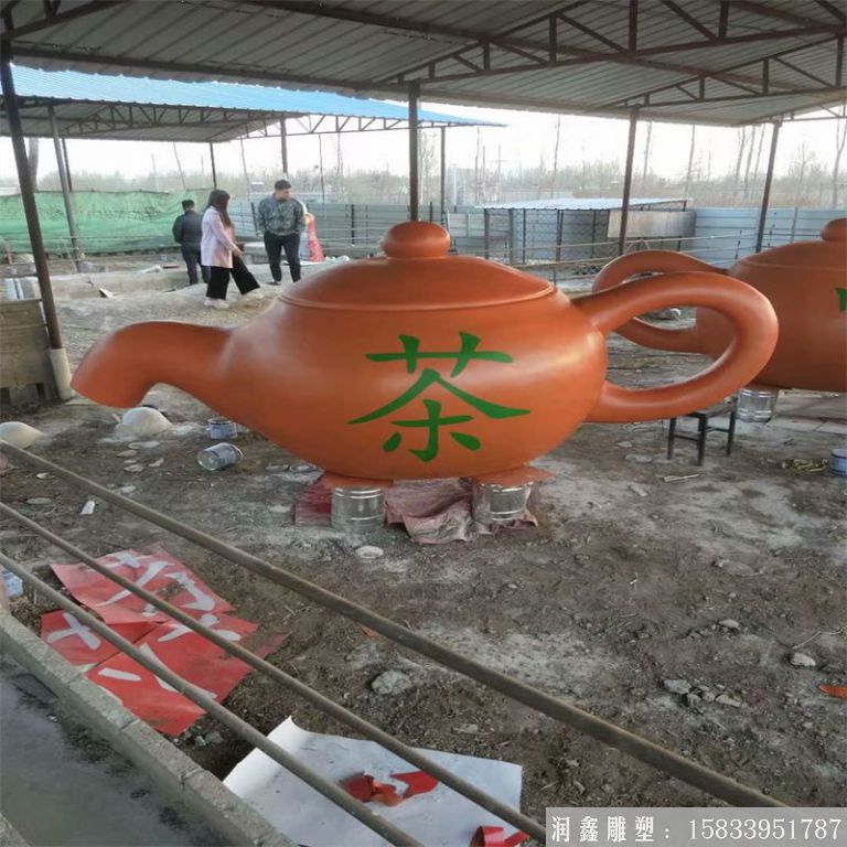 紫銅景觀茶壺，流水茶壺，景區(qū)天壺