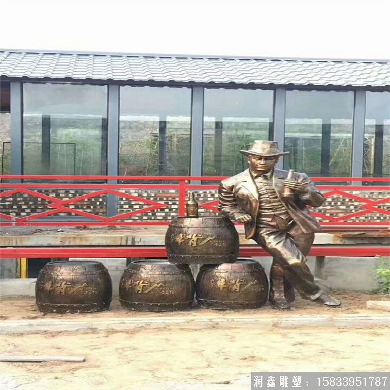 啤酒節(jié)主題人物雕塑景觀，酒文化雕塑案例