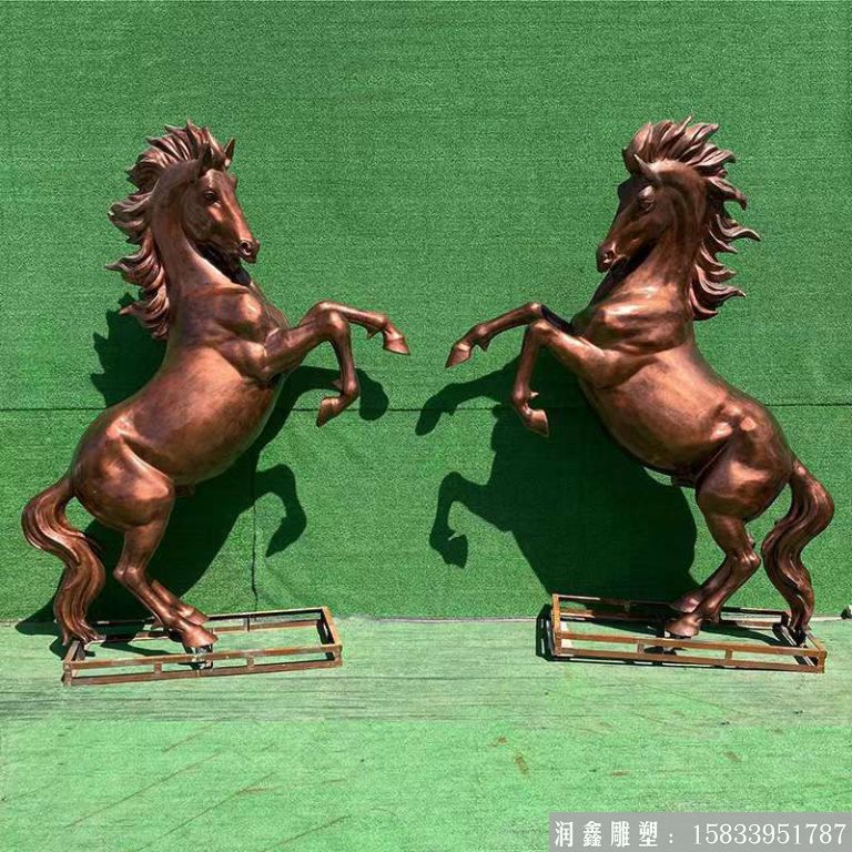 銅雕馬雕塑景觀 動物銅馬雕塑案例